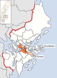 Tyresö in Stockholm county