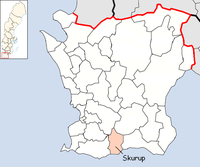Skurup in Skåne county