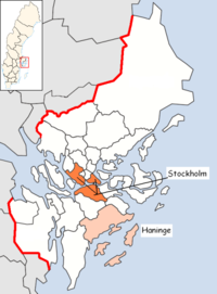 Haninge in Stockholm county