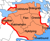 Södermanland läns karta