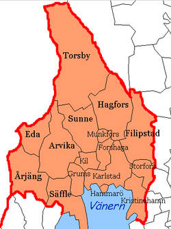 Värmland läns karta
