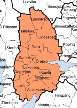 Örebro läns karta