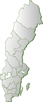 Map Swedish regions